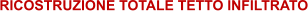 RICOSTRUZIONE TOTALE TETTO INFILTRATO